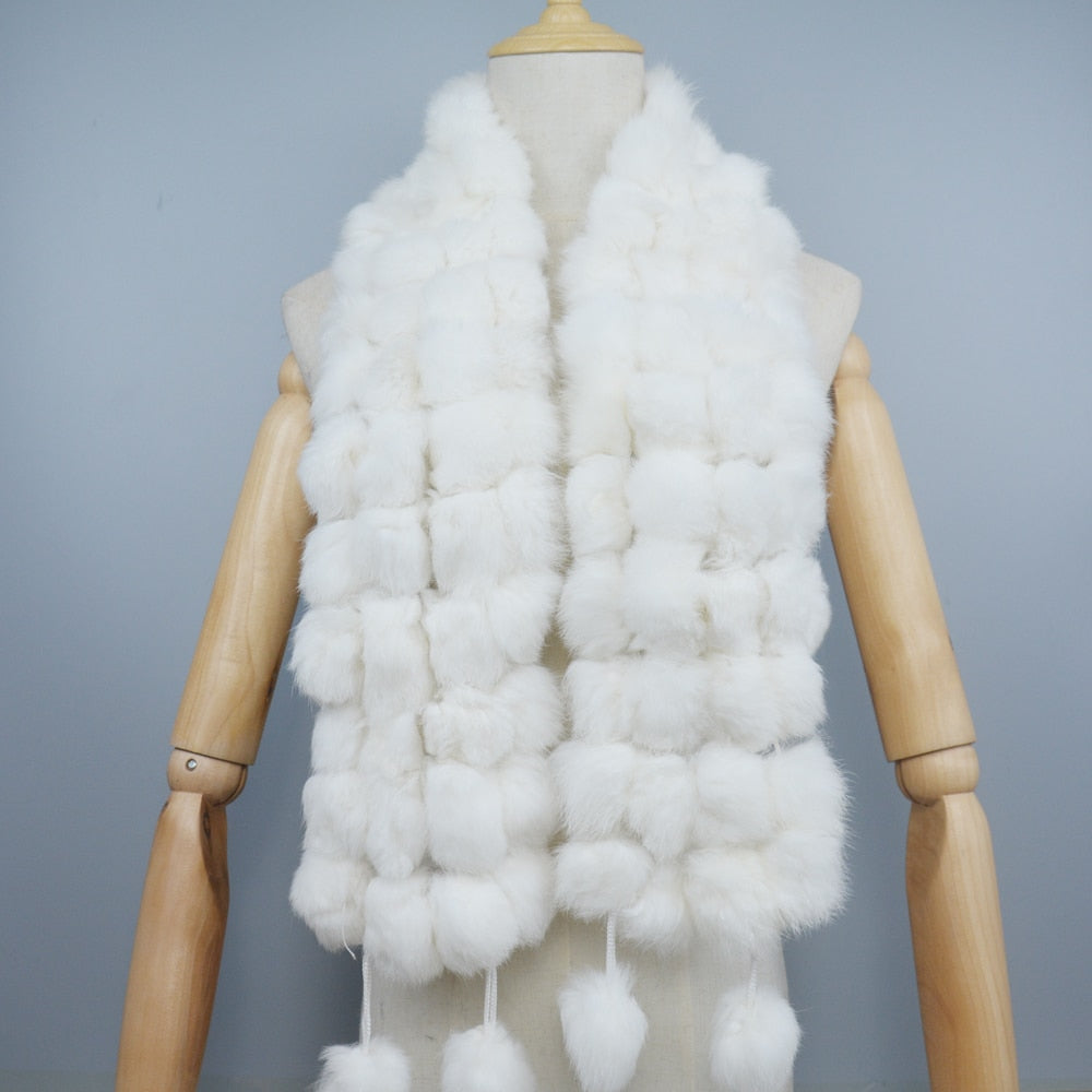 Fur Warm Scarf Balls Scarves