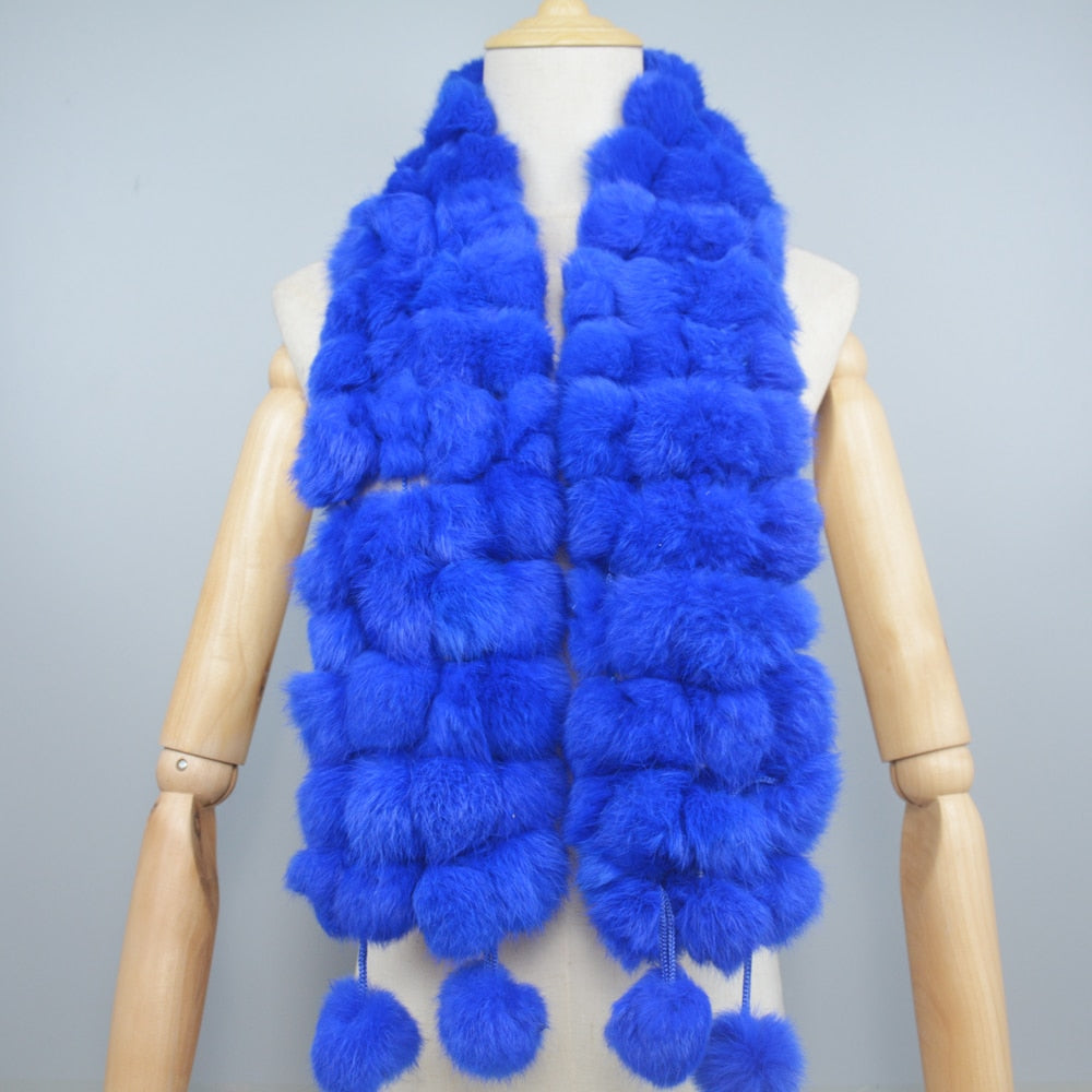 Fur Warm Scarf Balls Scarves