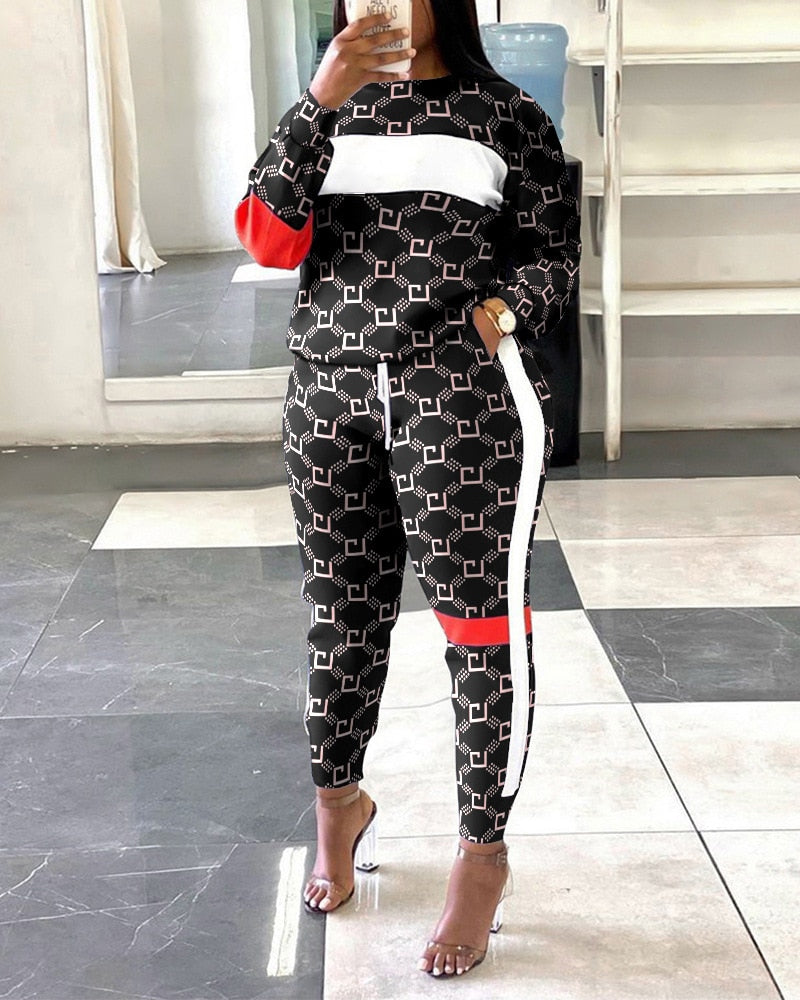 Tracksuit Long Sleeve and Pants- Two Piece Set