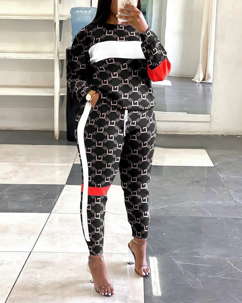 Tracksuit Long Sleeve and Pants- Two Piece Set