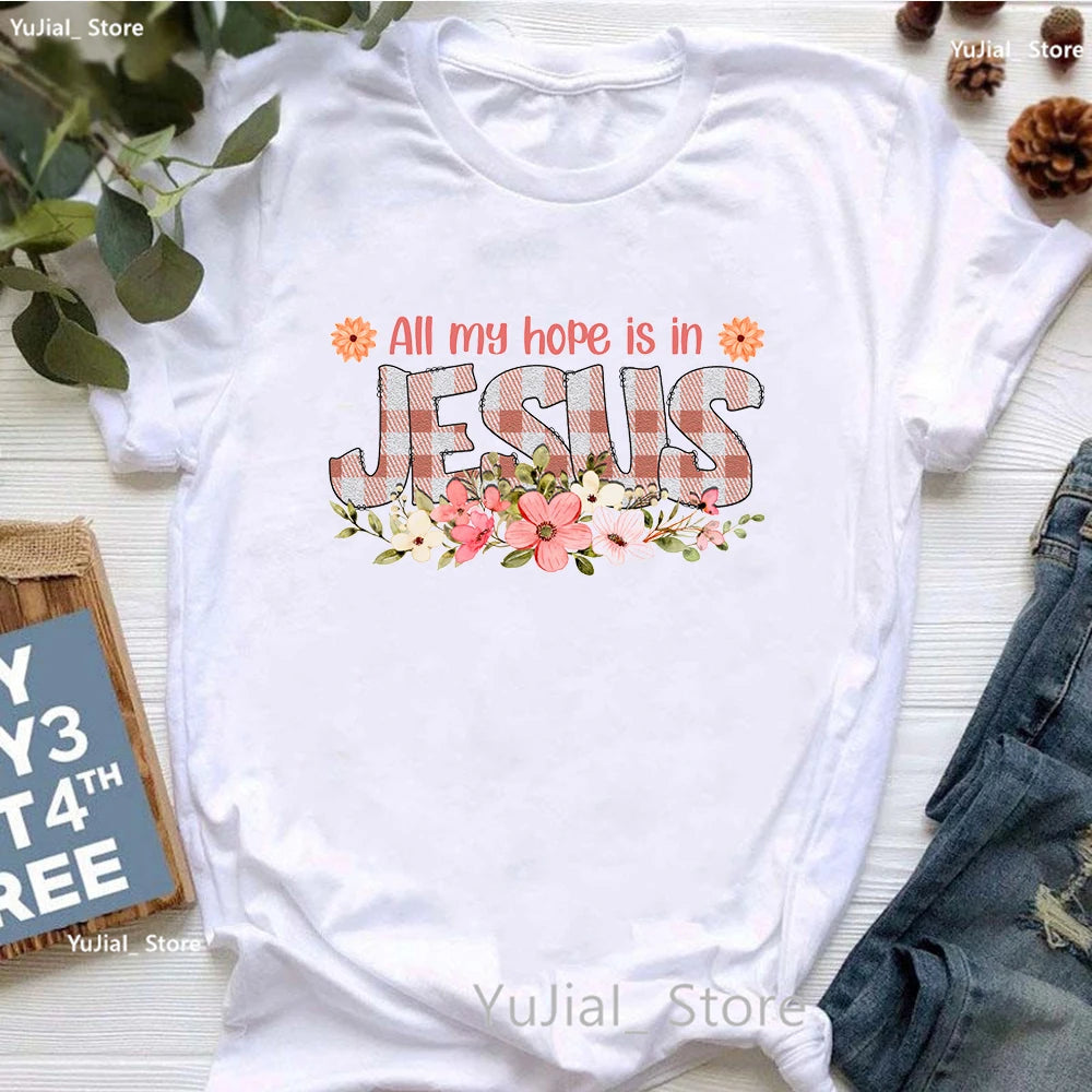 Jesus Graphic Print T-Shirt