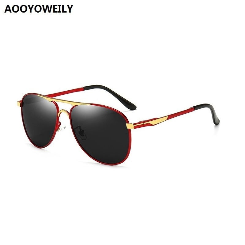 Red Men Polarized Sunglasses Aviator Sunglasses Men