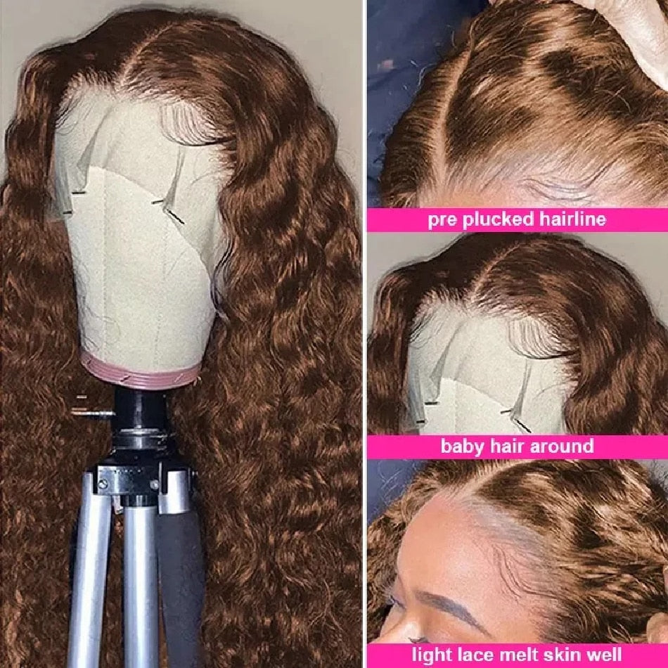 Deep Curly Brazilian Human Hair Wig