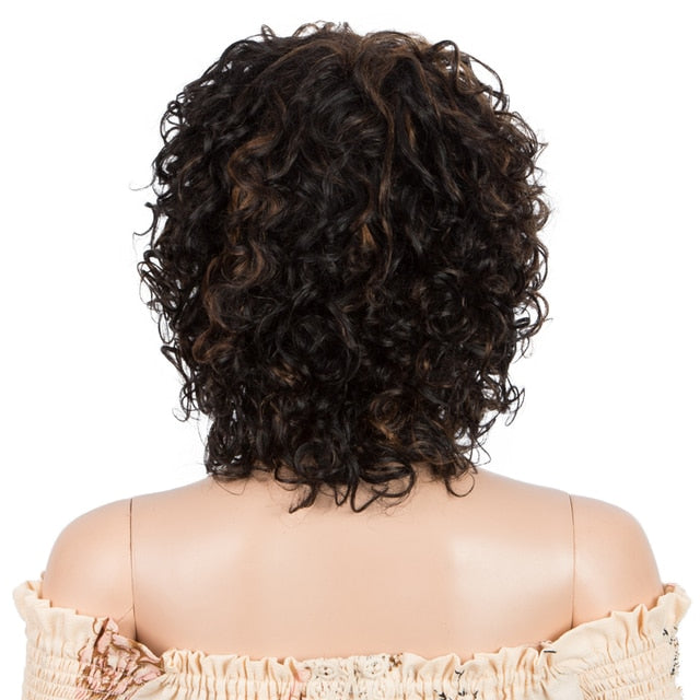 Curly Human Hair Wig For Women