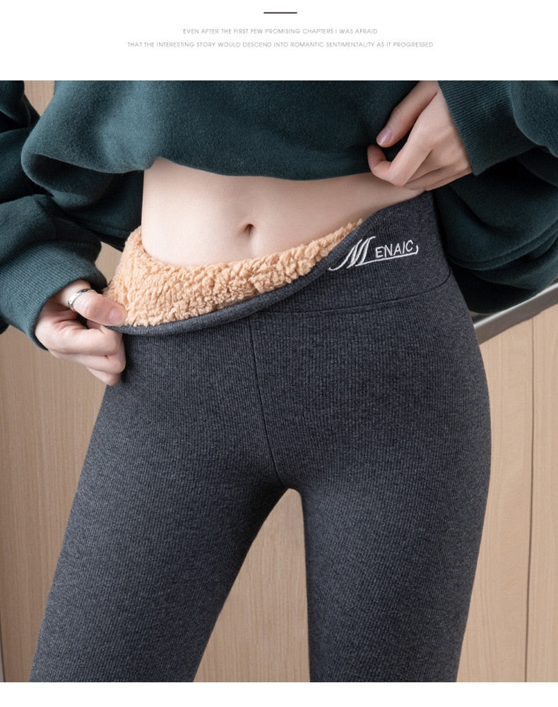 Thick Warm Cotton Pants Female Thermal Tights Leggings