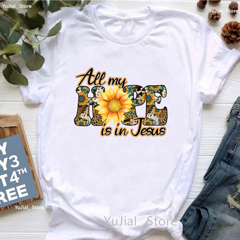Jesus Graphic Print T-Shirt