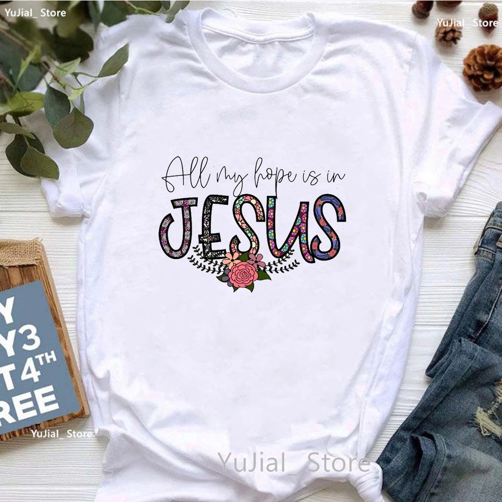 Jesus Graphic Print T-Shirt