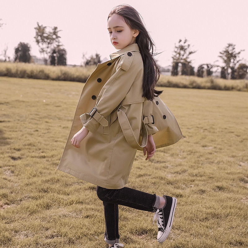 Trench Jacket Coat for Girls