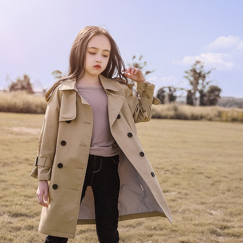 Trench Jacket Coat for Girls