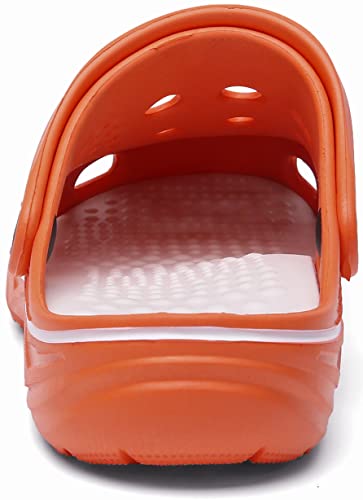 Women and Men Orthopedic Clogs Arch Support Garden Shoes Sandals Slippers with Plantar Fasciitis Feet Insoles,Sweet Pink,9.5-10.5 Women/7.5-8.5 Men