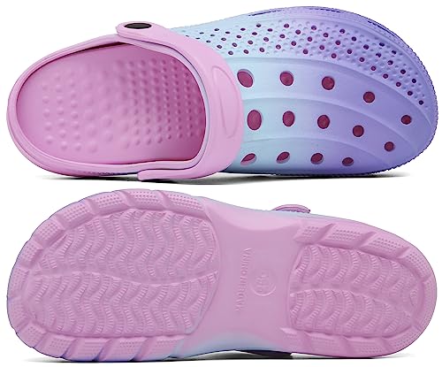 Women and Men Orthopedic Clogs Arch Support Garden Shoes Sandals Slippers with Plantar Fasciitis Feet Insoles,Sweet Pink,9.5-10.5 Women/7.5-8.5 Men
