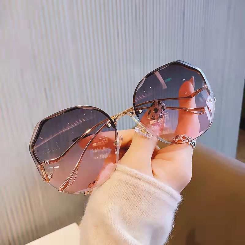 Luxury Round Gradient Sunglasses Women