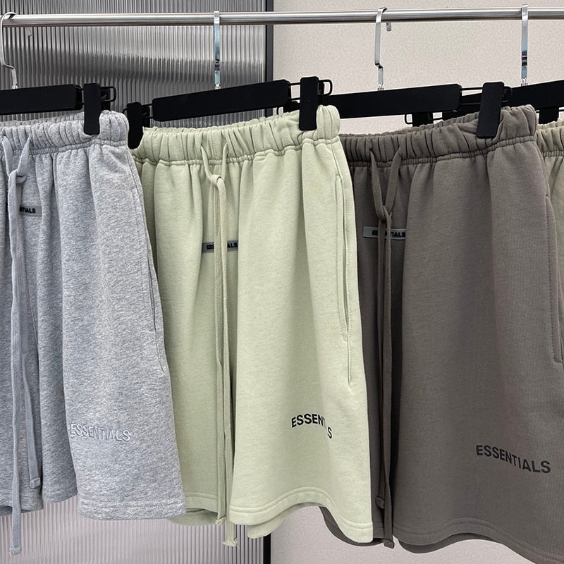 Essentials Shorts Summer High Quality Street Hip Hop Sweatpants 100%Cotton