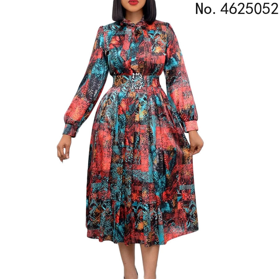 elegant flowery Print Dress