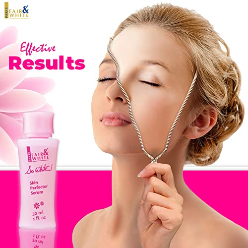 Fair and White So White Skin Perfector Serum 30ml - For Face, Elbows Knees, Feet - with Kojic Acid and Castor Oil