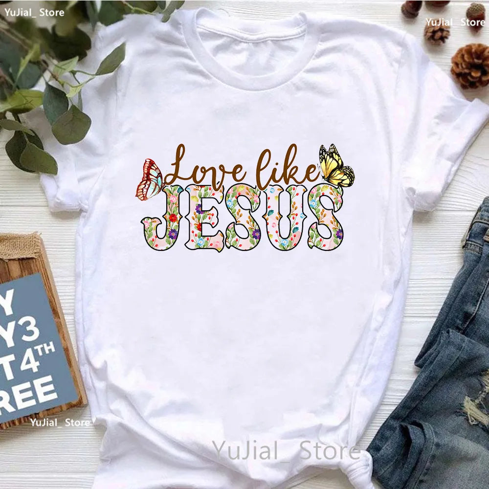 Jesus Graphic Print T-Shirt