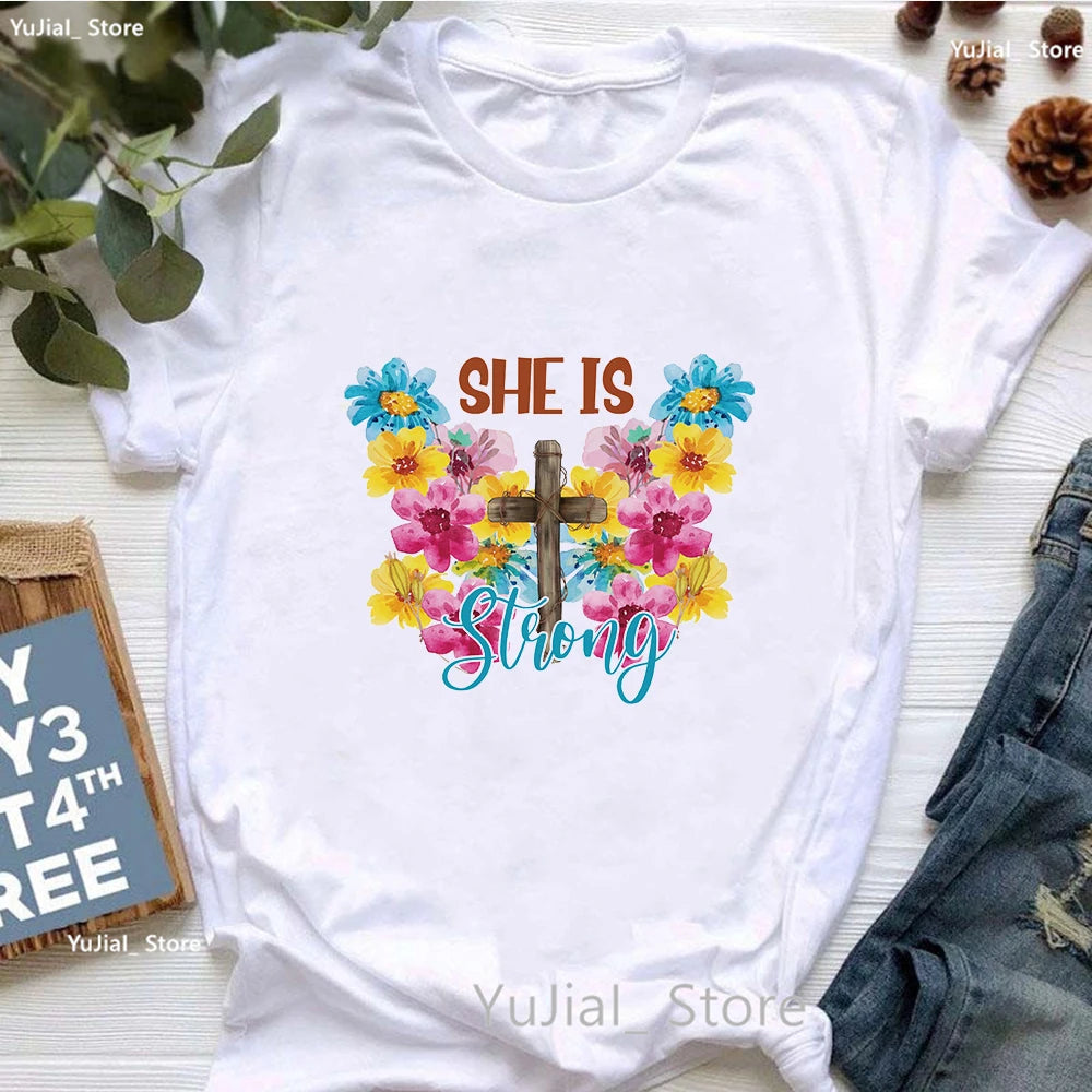 Jesus Graphic Print T-Shirt