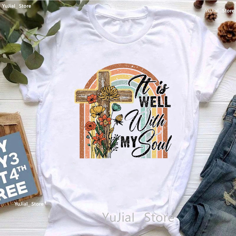 Jesus Graphic Print T-Shirt