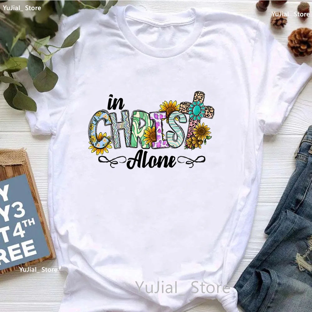 Jesus Graphic Print T-Shirt