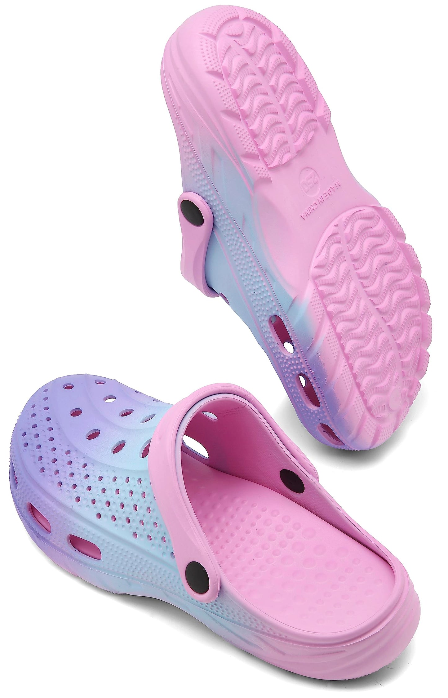 Women and Men Orthopedic Clogs Arch Support Garden Shoes Sandals Slippers with Plantar Fasciitis Feet Insoles,Sweet Pink,9.5-10.5 Women/7.5-8.5 Men