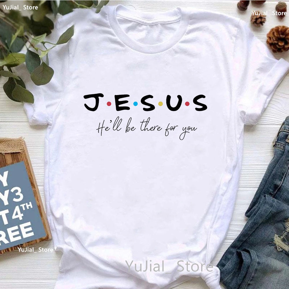 Jesus Graphic Print T-Shirt