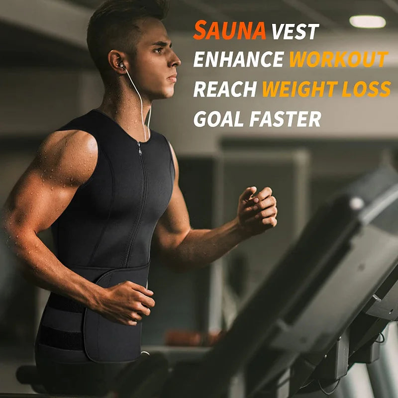 mens Waist Trainer Corset Vest Belly Trimmer Compression Body Shapewear