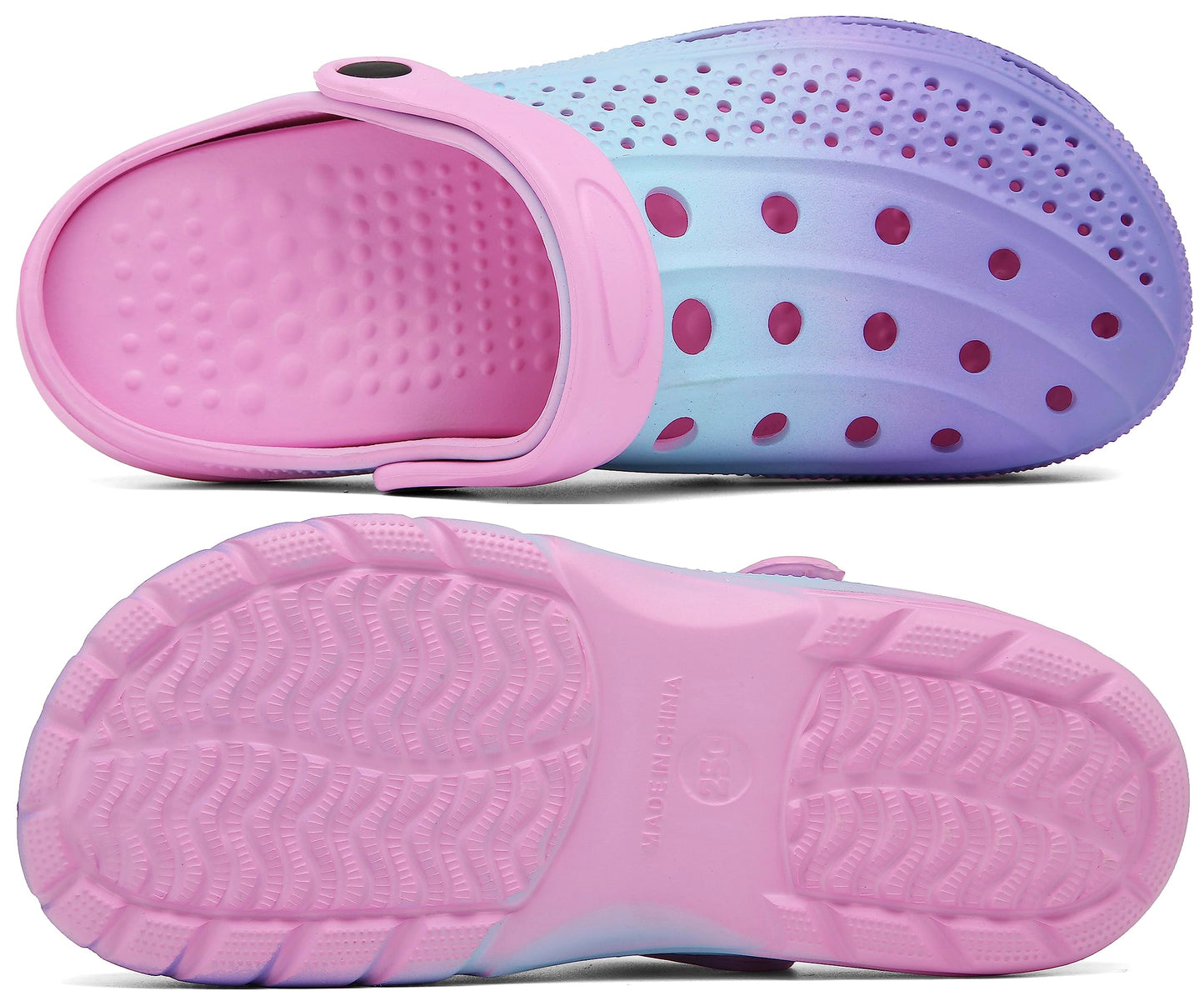 Women and Men Orthopedic Clogs Arch Support Garden Shoes Sandals Slippers with Plantar Fasciitis Feet Insoles,Sweet Pink,9.5-10.5 Women/7.5-8.5 Men