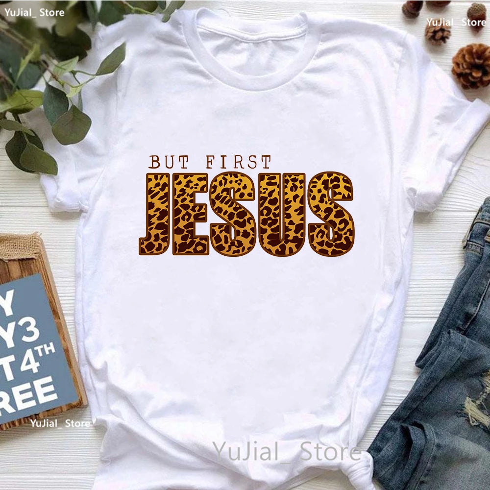 Jesus Graphic Print T-Shirt