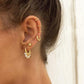 925 Sterling Silver Ear Buckle Small Hoop Earrings