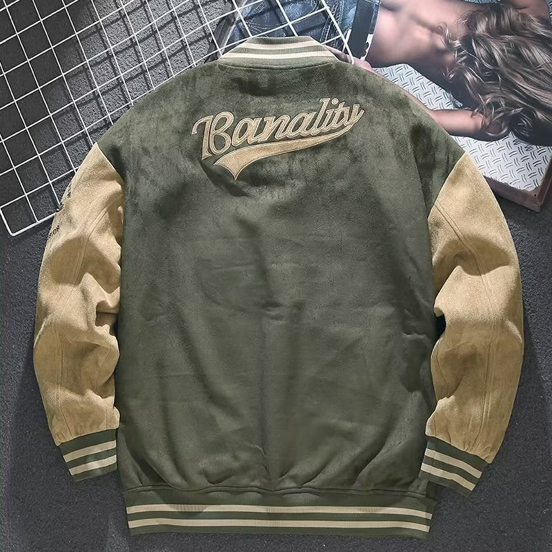 Men's Bomber Jacket Male Embroidery Casual Streetwear Hip Hop Slim Fit Pilot Baseball Coats Men Clothing Autumn Winter