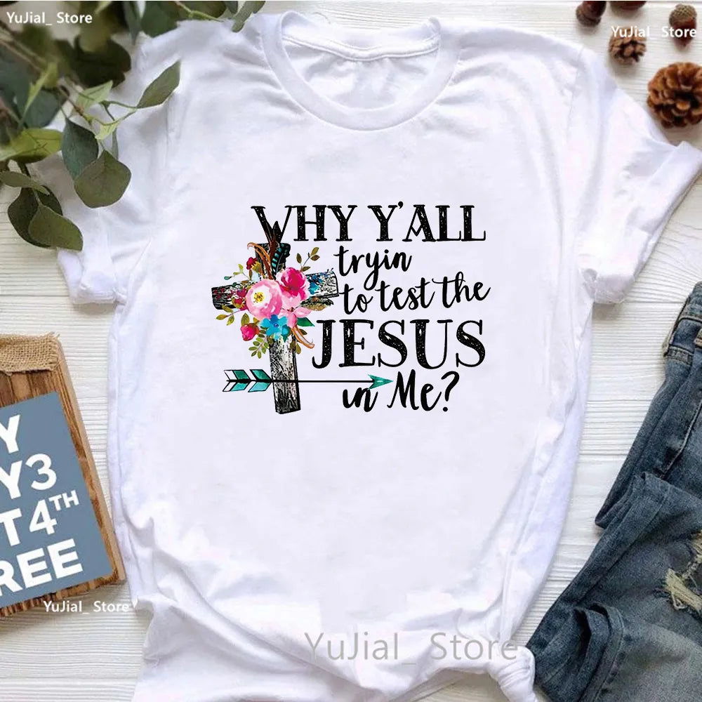 Jesus Graphic Print T-Shirt