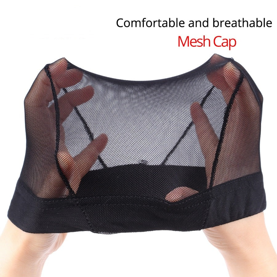 Hair Net Breathable Wig Cap Mesh With Wig Grip