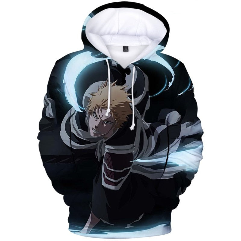 Anime Bleach Print 3d Hoodies Sweatshirt for Men