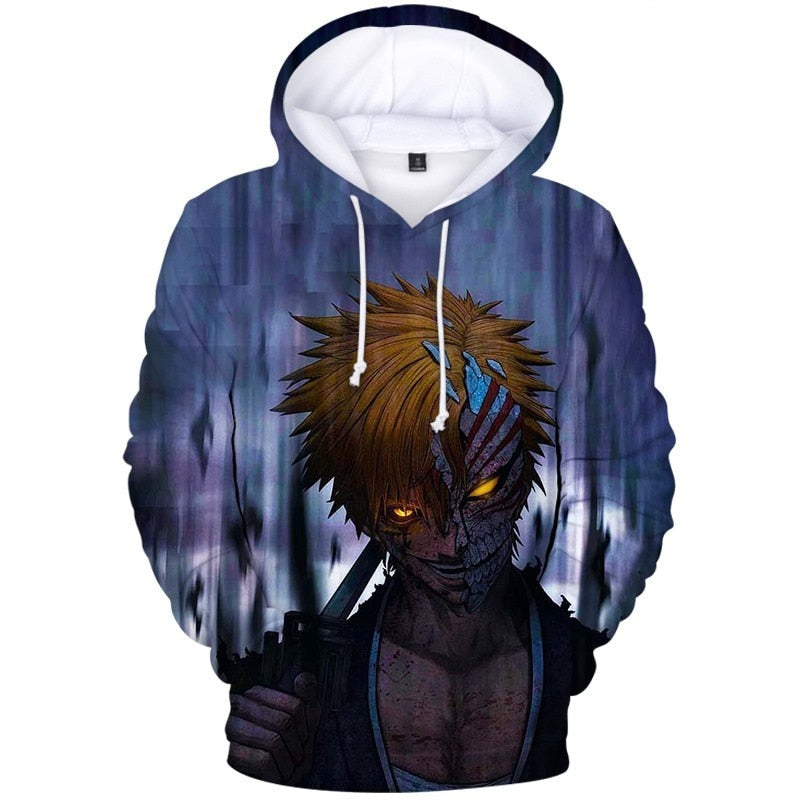 Anime Bleach Print 3d Hoodies Sweatshirt for Men