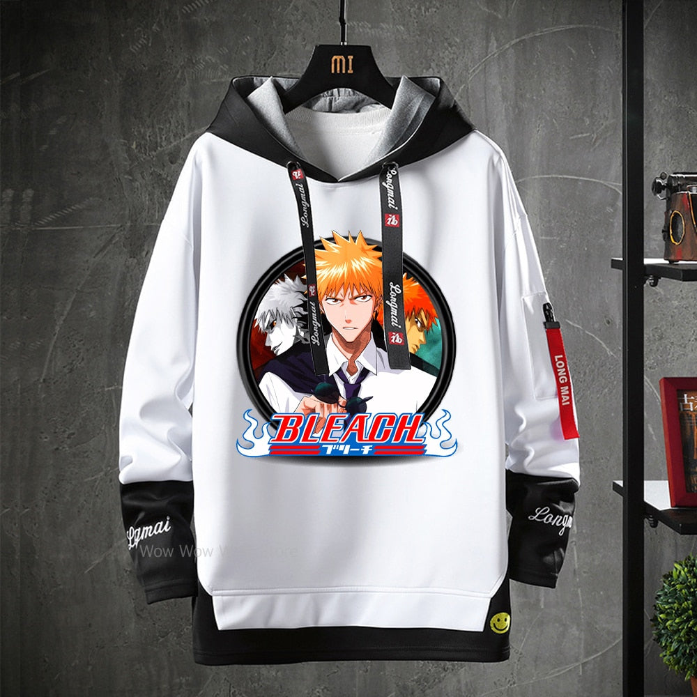 Anime Bleach Hoodies Streetwear Sweatshirts for Men