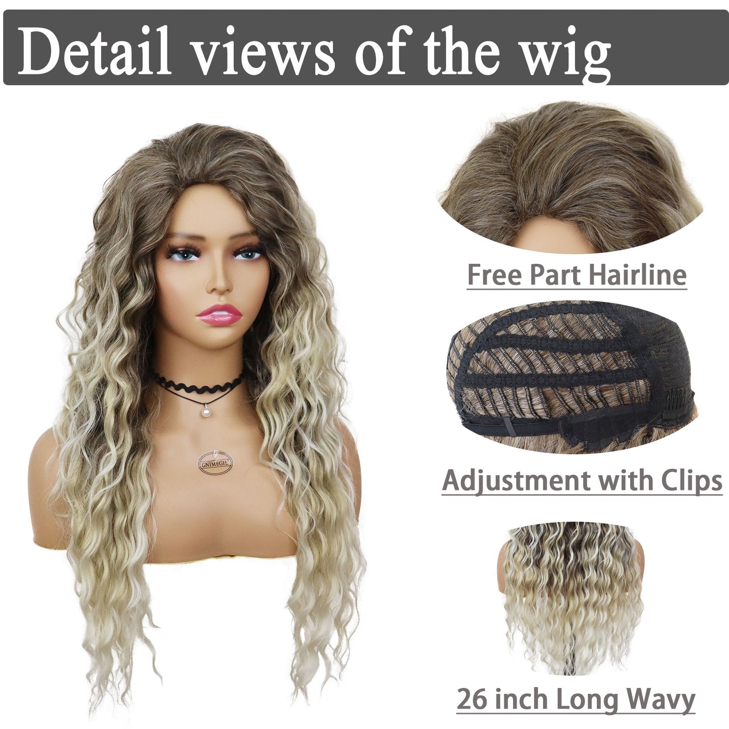 Synthetic Long Curly Hair Wig For Women