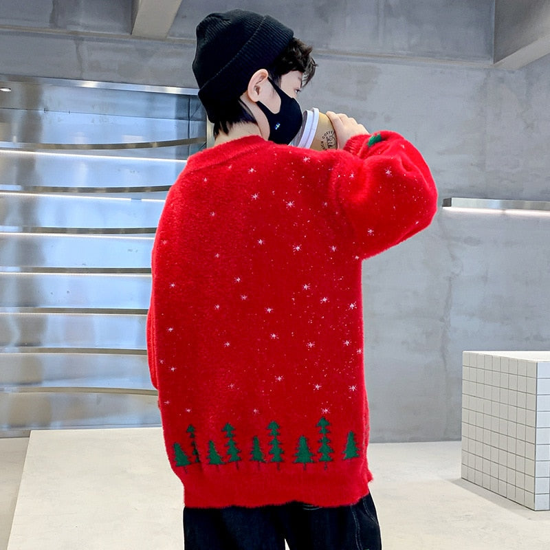 Christmas Pullover Knitted Sweater for Boys