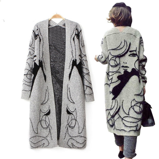 One Size  Knitting Cardigan Sweater for Women