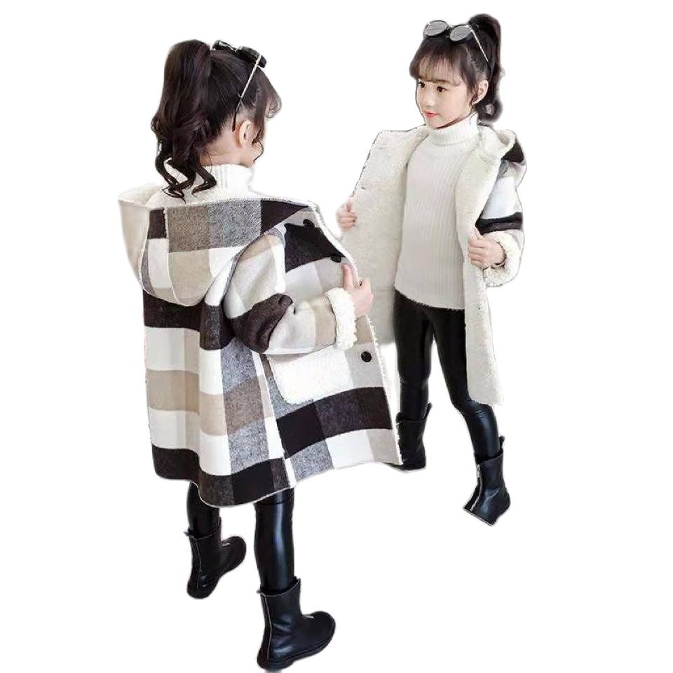 Hooded Outerwear Jacket Coat for Girls