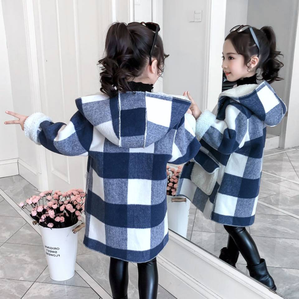 Hooded Outerwear Jacket Coat for Girls