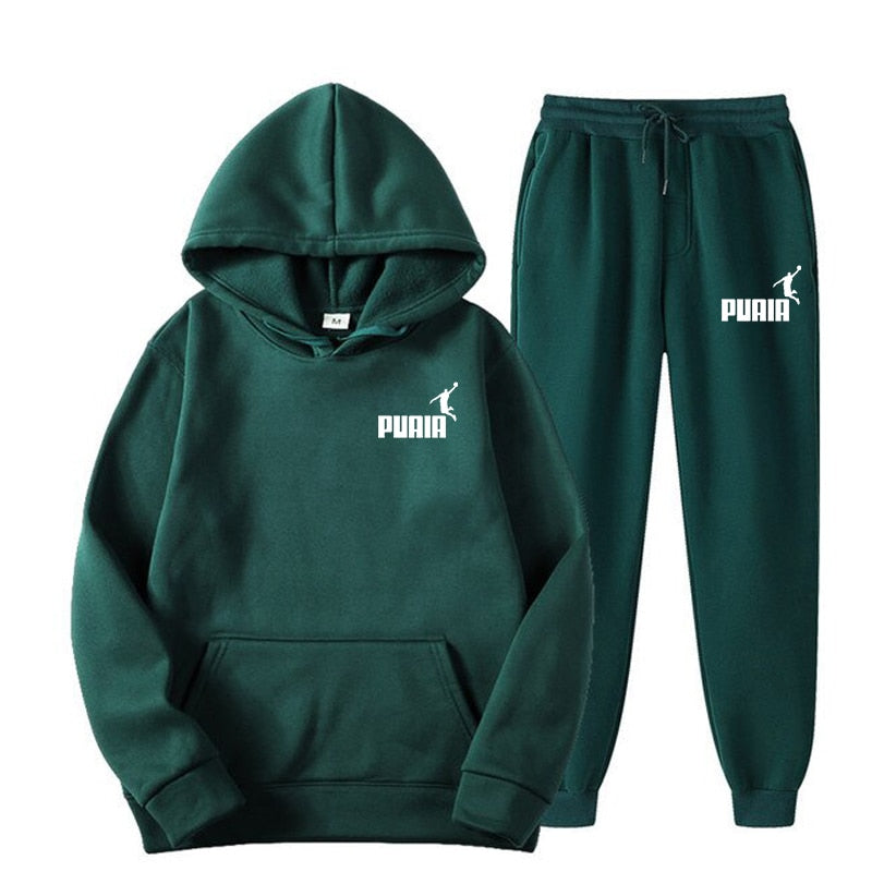 Hooded Sweatshirt Suit Men And Women- Two Piece Set