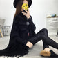 One Size Cloak Sweater High Collar for Women