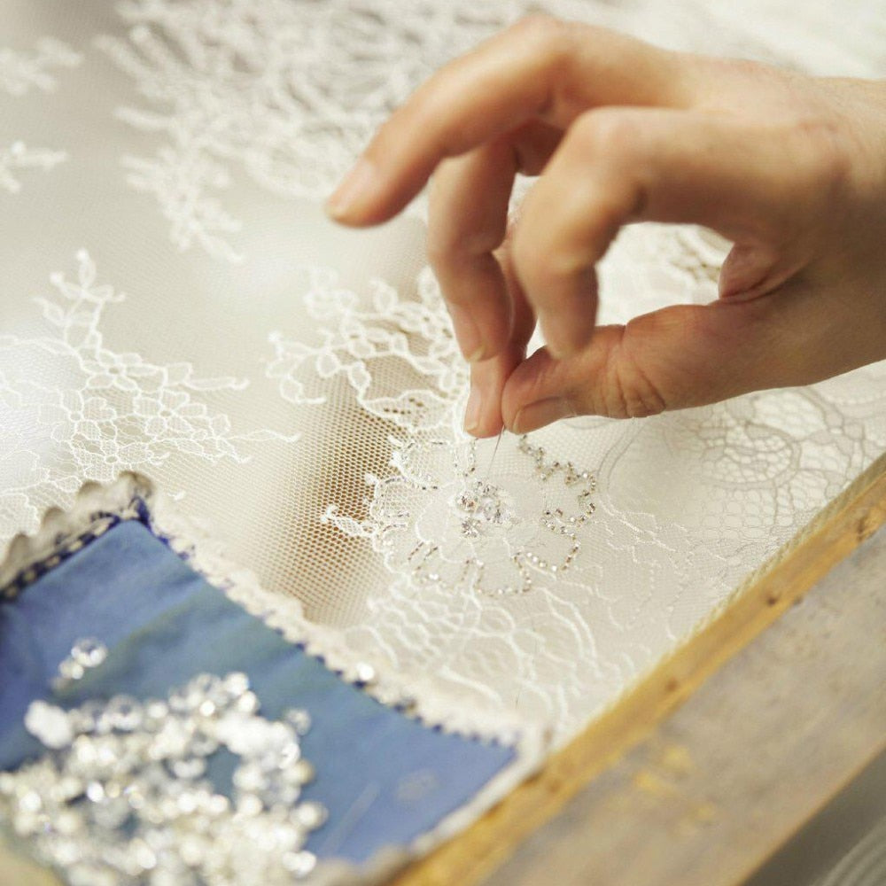 Elegant Beaded Satin Sheer Long Sleeve Mermaid Evening Dress/Prom Dress