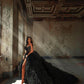 Elegant Black High Slit Prom Dress