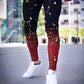 Hip Hop High Street Gradient Paint Denim for Men - Jeans