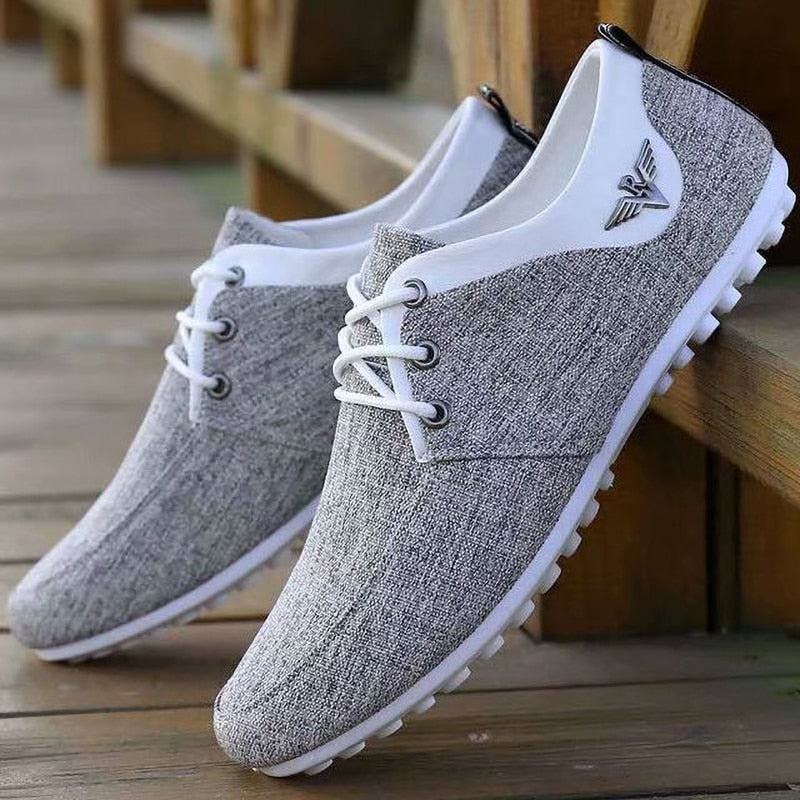 Lace-up Linen Cloth Breathable Casual Shoes