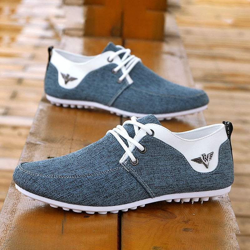 Lace-up Linen Cloth Breathable Casual Shoes