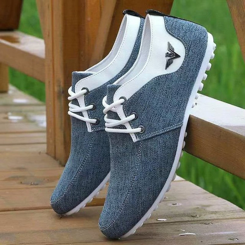 Lace-up Linen Cloth Breathable Casual Shoes