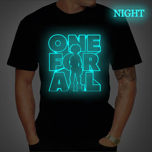 One for All My Hero Printing T-shirt for Men