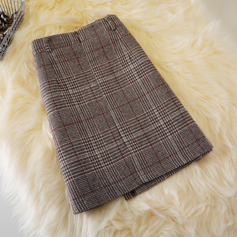 Woolen short skirt autumn for Women
